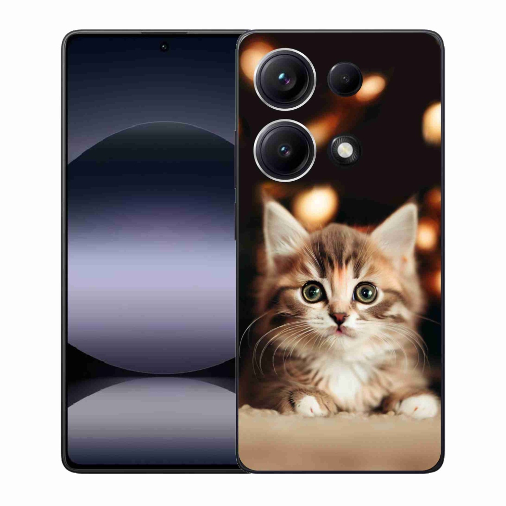 Gelový kryt mmCase na Xiaomi Redmi Note 14S - roztomilé kotě 2