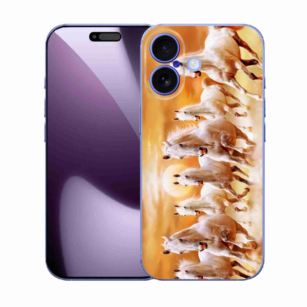 Gelový kryt mmCase na iPhone 17 - koně 2