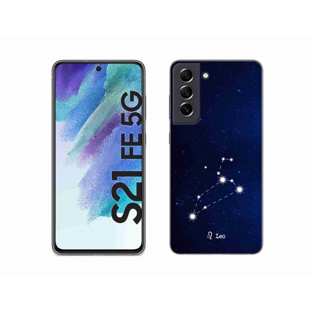 Gelový kryt mmCase na Samsung Galaxy S21 FE 5G - souhvězdí Lva
