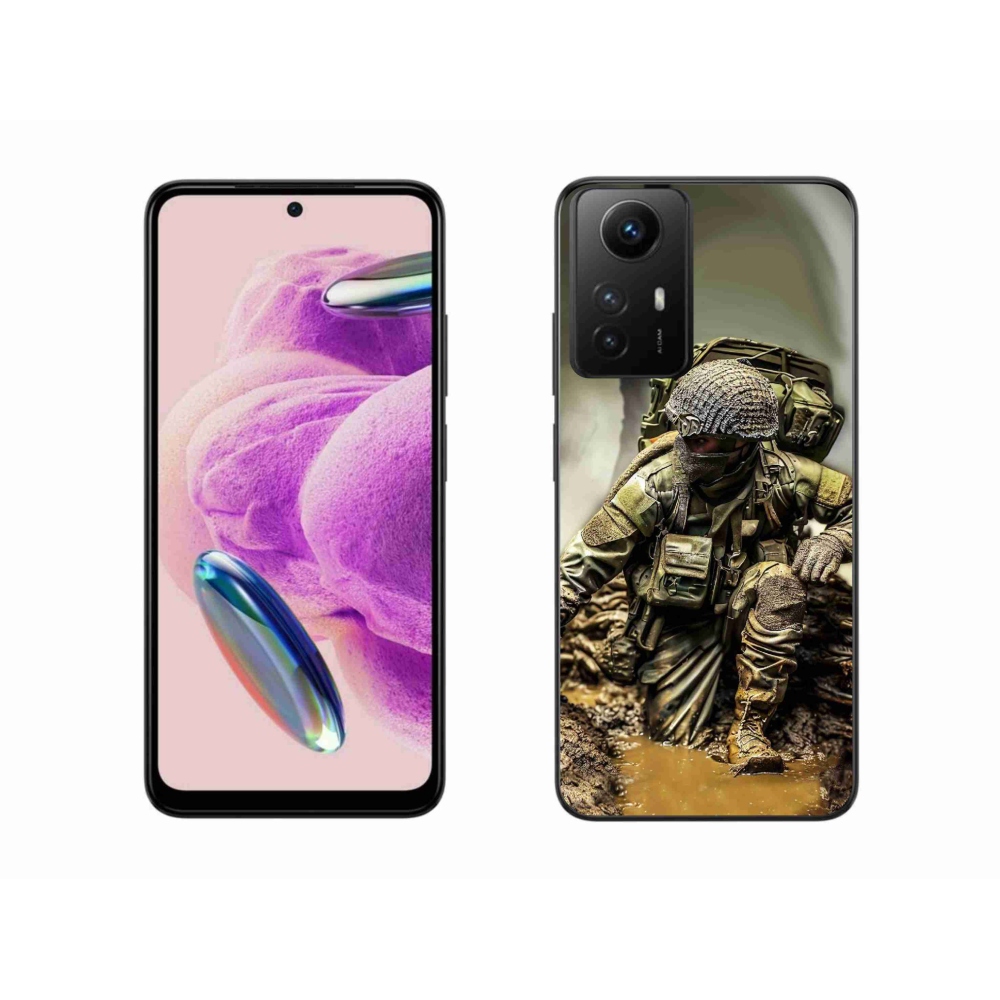 Gelový kryt mmCase na Xiaomi Redmi Note 12S - voják