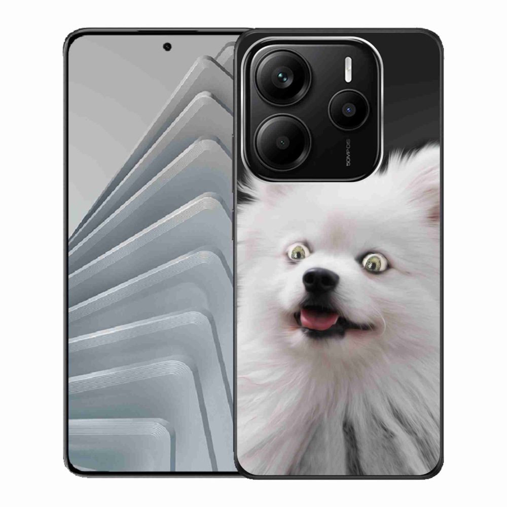 Gelový kryt mmCase na Xiaomi Redmi Note 14 5G - bílý špic