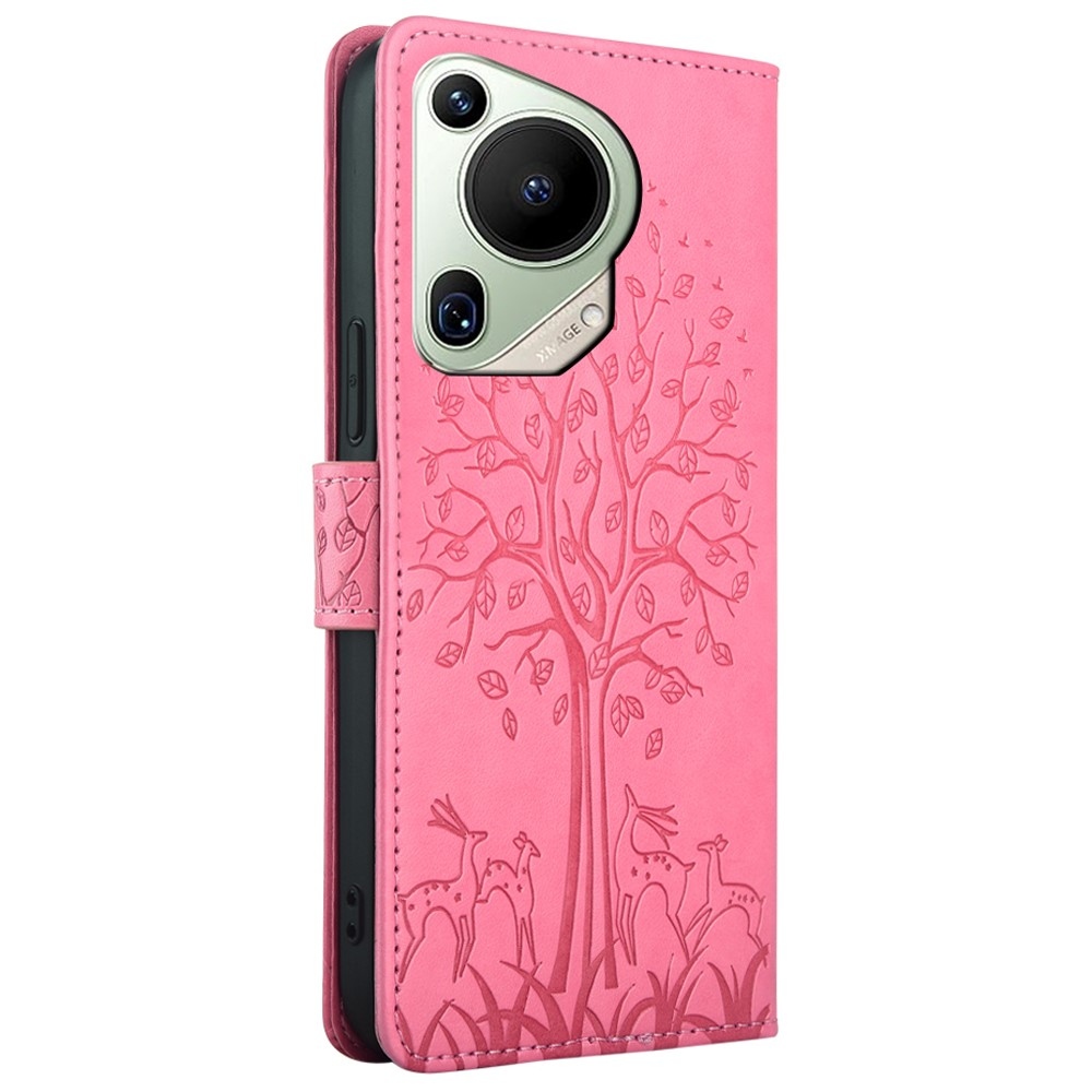 Tree knížkové pouzdro na Huawei Pura 70 Ultra - růžové