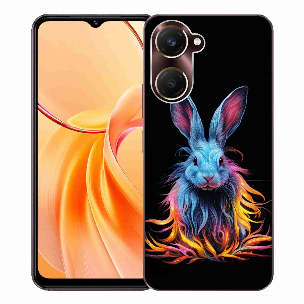 Gelový kryt mmCase na Vivo Y28s 5G - abstraktní zajíc