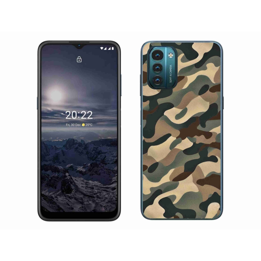 Gelový kryt mmCase na Nokia G11/G21 - maskáčový vzor 11
