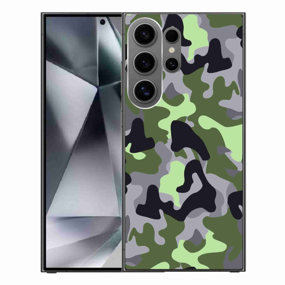 Gelový kryt mmCase na Samsung Galaxy S24 Ultra - maskáčový vzor 7