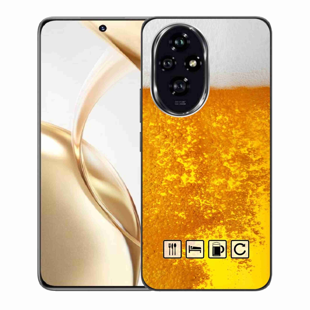 Gelový kryt mmCase na Honor 200 5G - pivní motiv 3