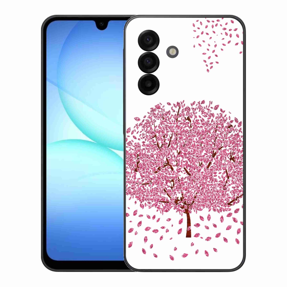 Gelový kryt mmCase na Samsung Galaxy A17 4G/5G - kreslený strom s listy