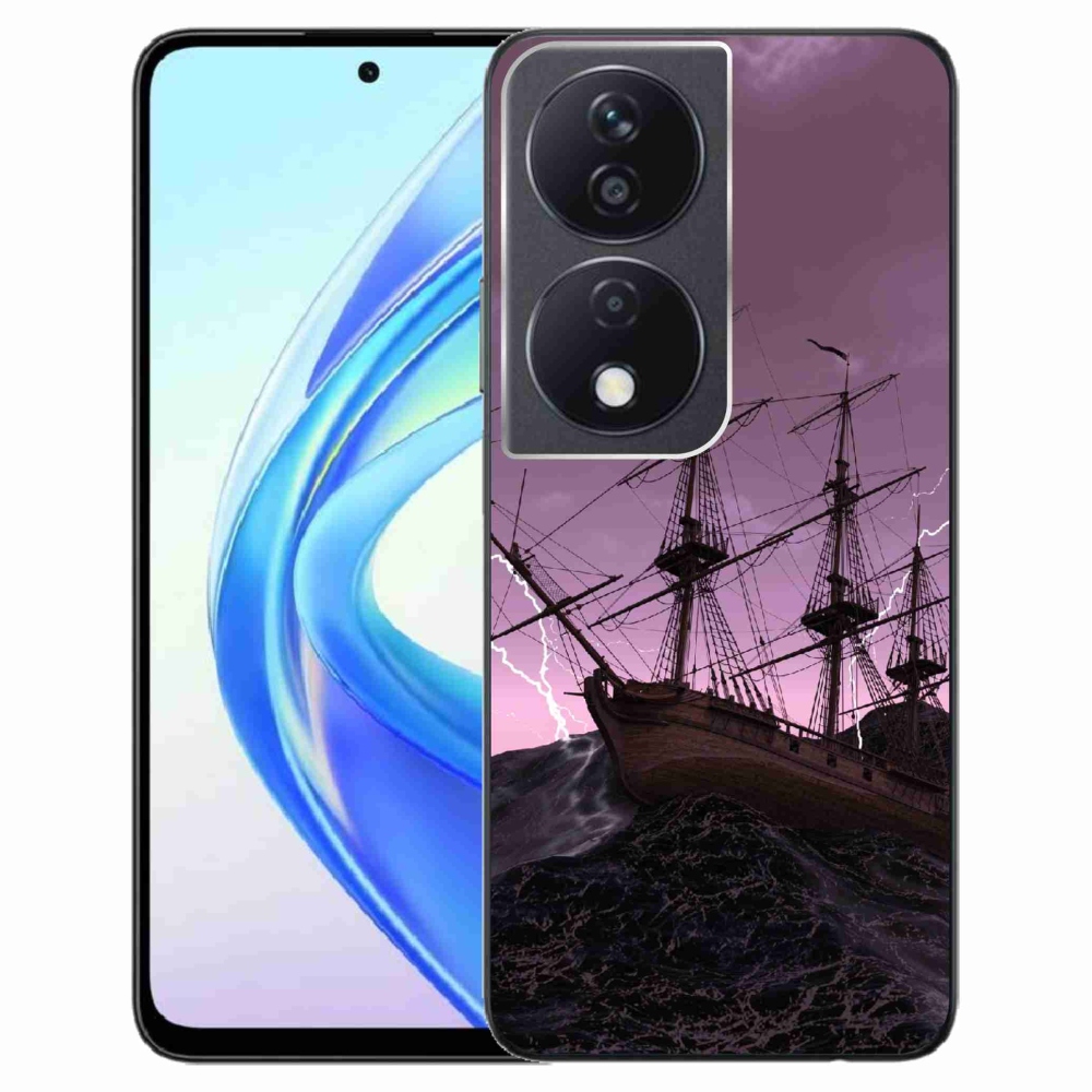 Gelový kryt mmCase na Honor X7b/Honor 90 Smart - loď v bouři