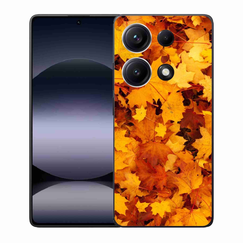 Gelový kryt mmCase na Xiaomi Redmi Note 14S - javorové listy