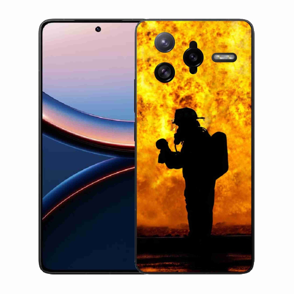 Gelový kryt mmCase na Xiaomi Poco F7 Ultra - hasič
