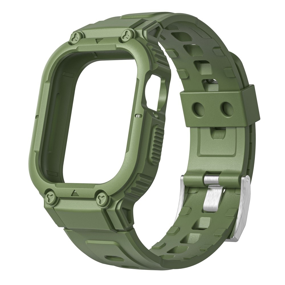 Drop ochranné silikonové pouzdro s řemínkem na Apple Watch Ultra 49mm - zelené