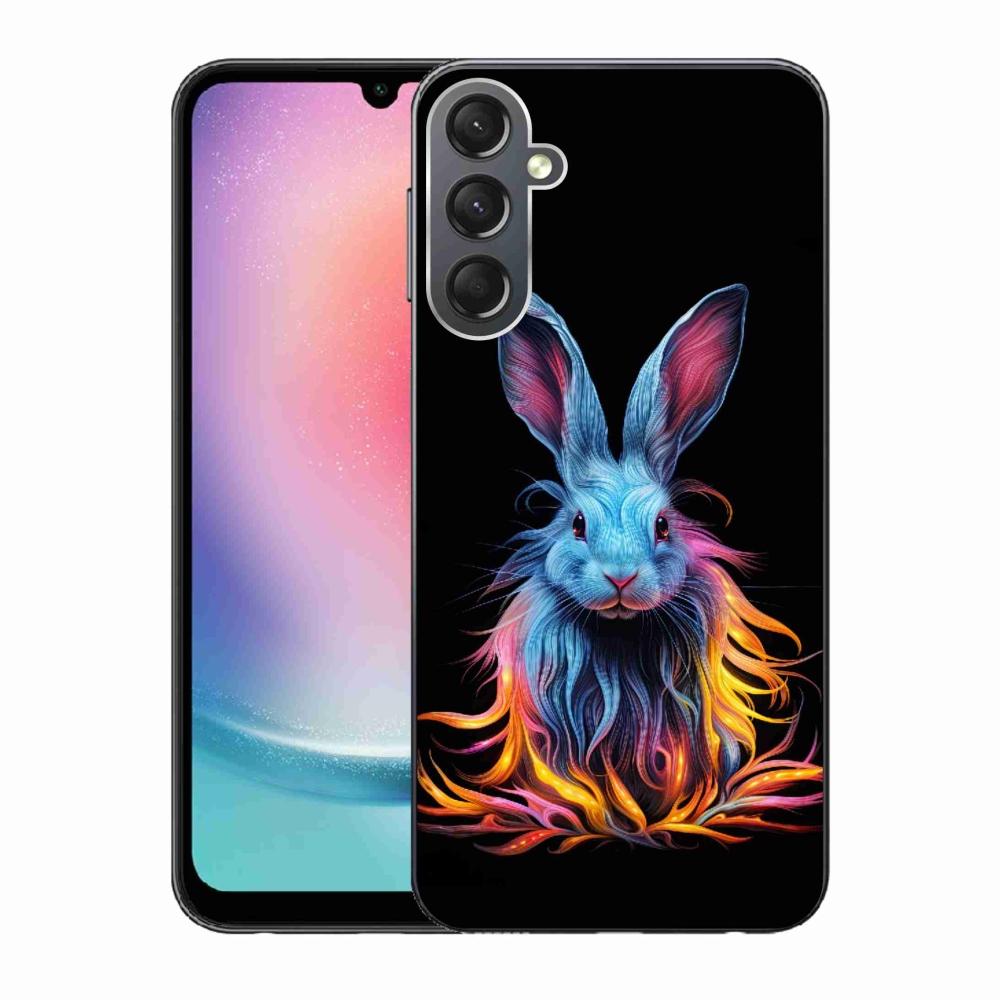 Gelový kryt mmCase na Samsung Galaxy A24 - abstraktní zajíc