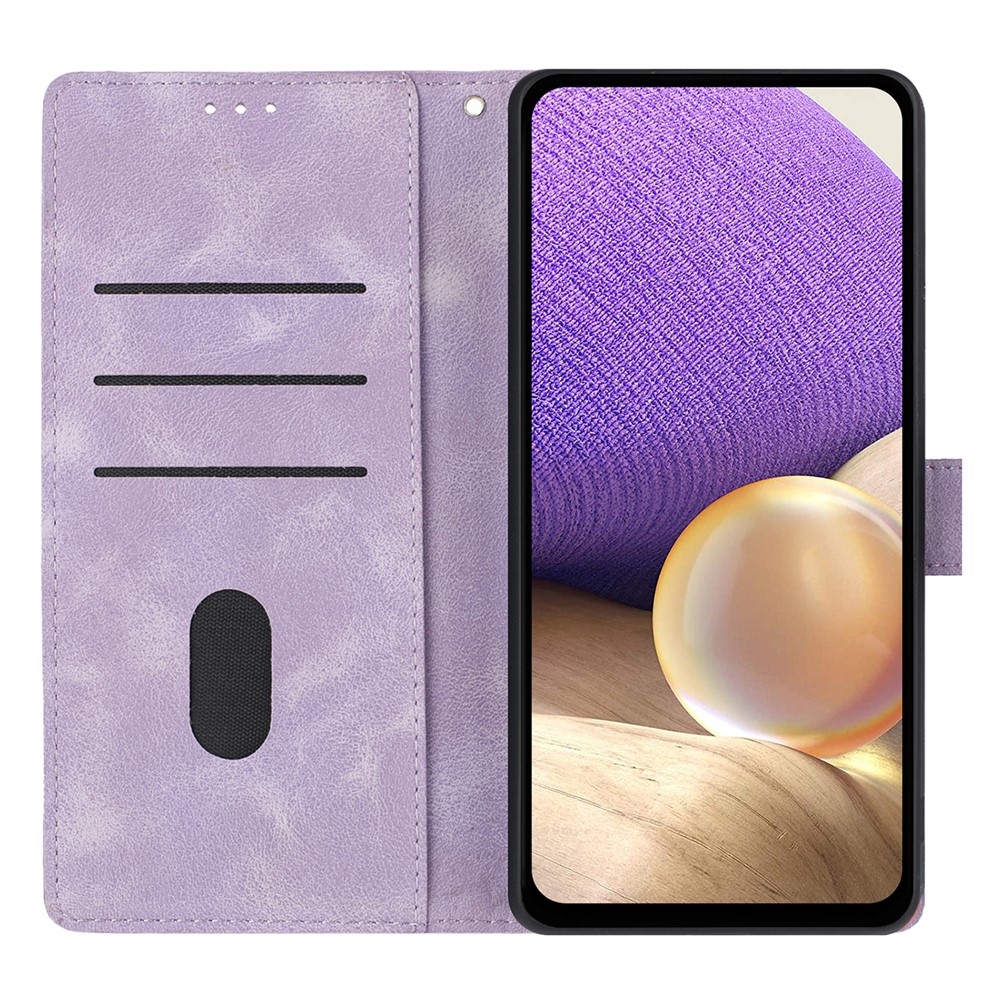 Triangles knížkové pouzdro na Xiaomi 15T Pro - fialové