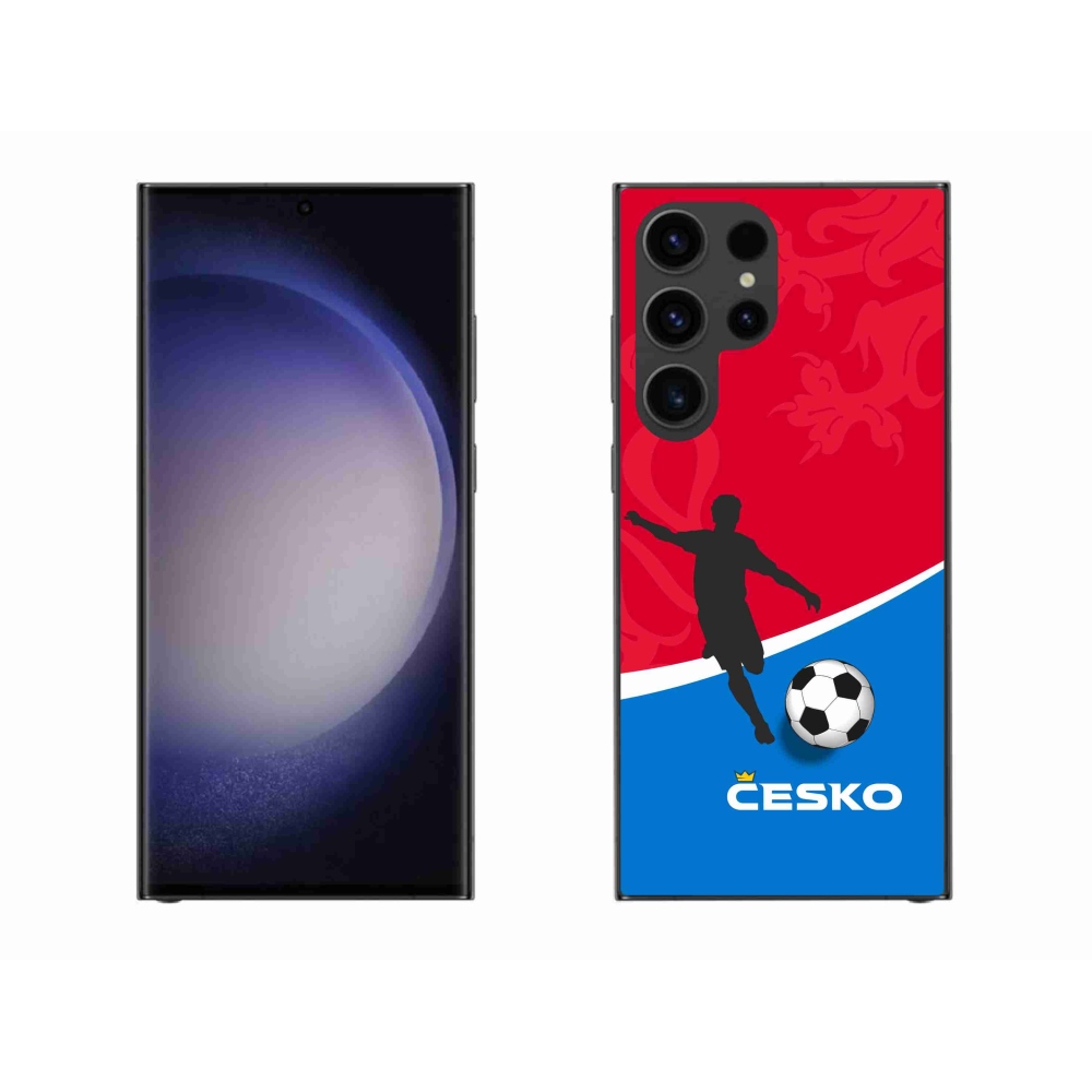 Gelový kryt mmCase na Samsung Galaxy S23 Ultra 5G - fotbal Česko