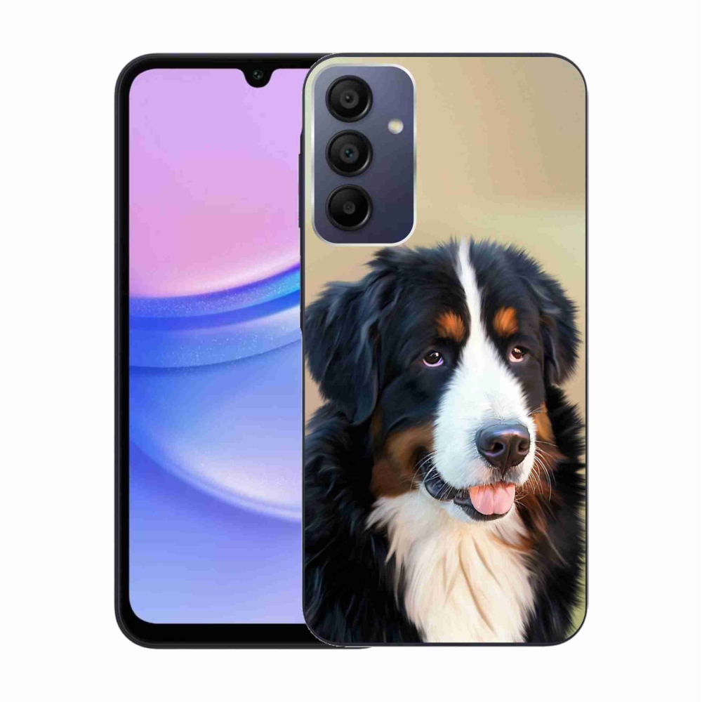 Gelový obal mmCase na Samsung Galaxy A15 4G/5G - bernský salašnický pes