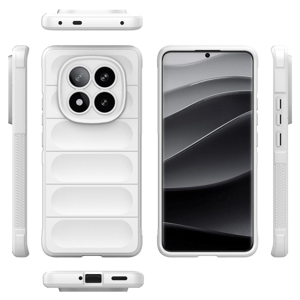 Rugg odolný gelový obal na Xiaomi Redmi Note 14 Pro+ 5G - bílý