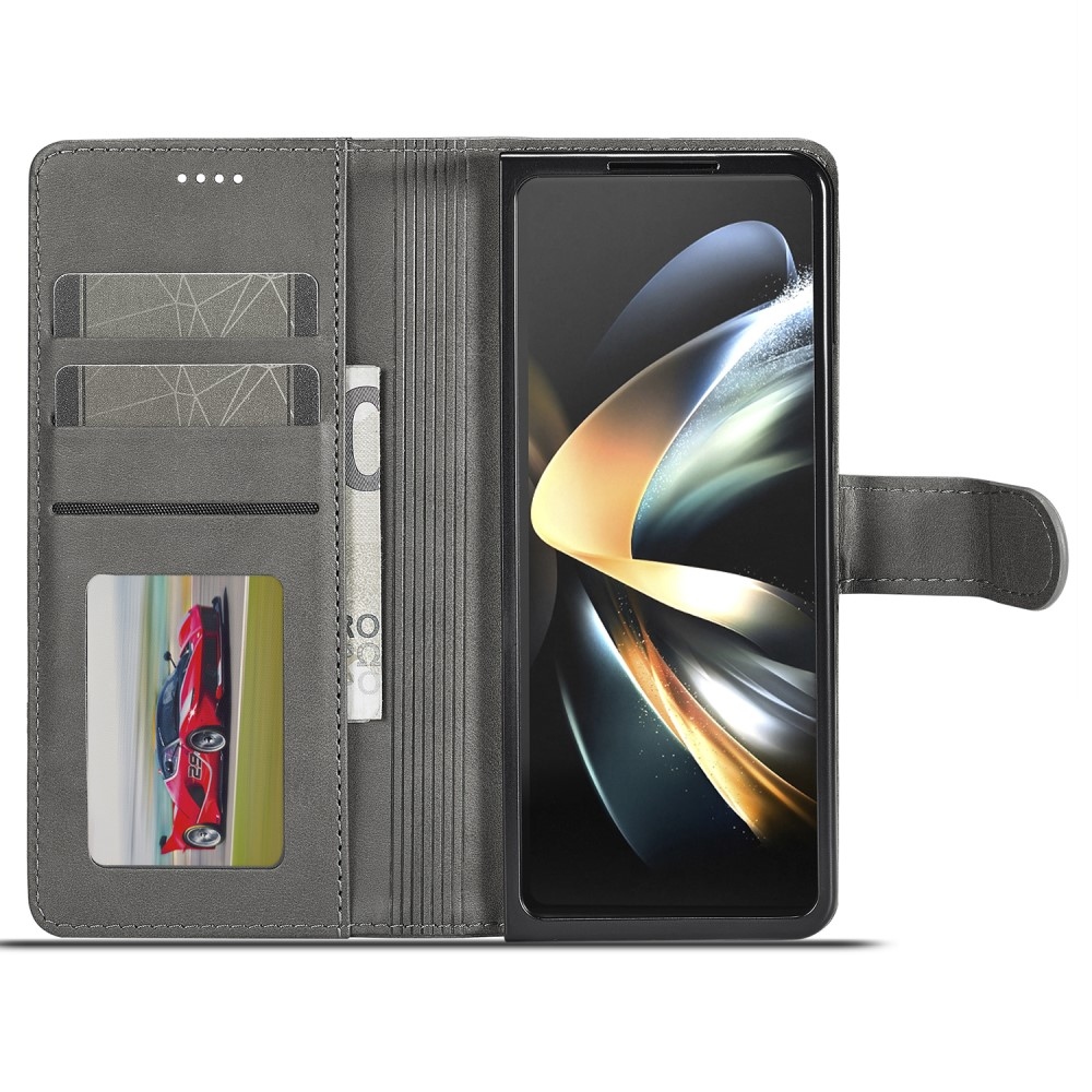 Imeeke knížkové pouzdro na Samsung Galaxy Z Fold5 5G - šedé