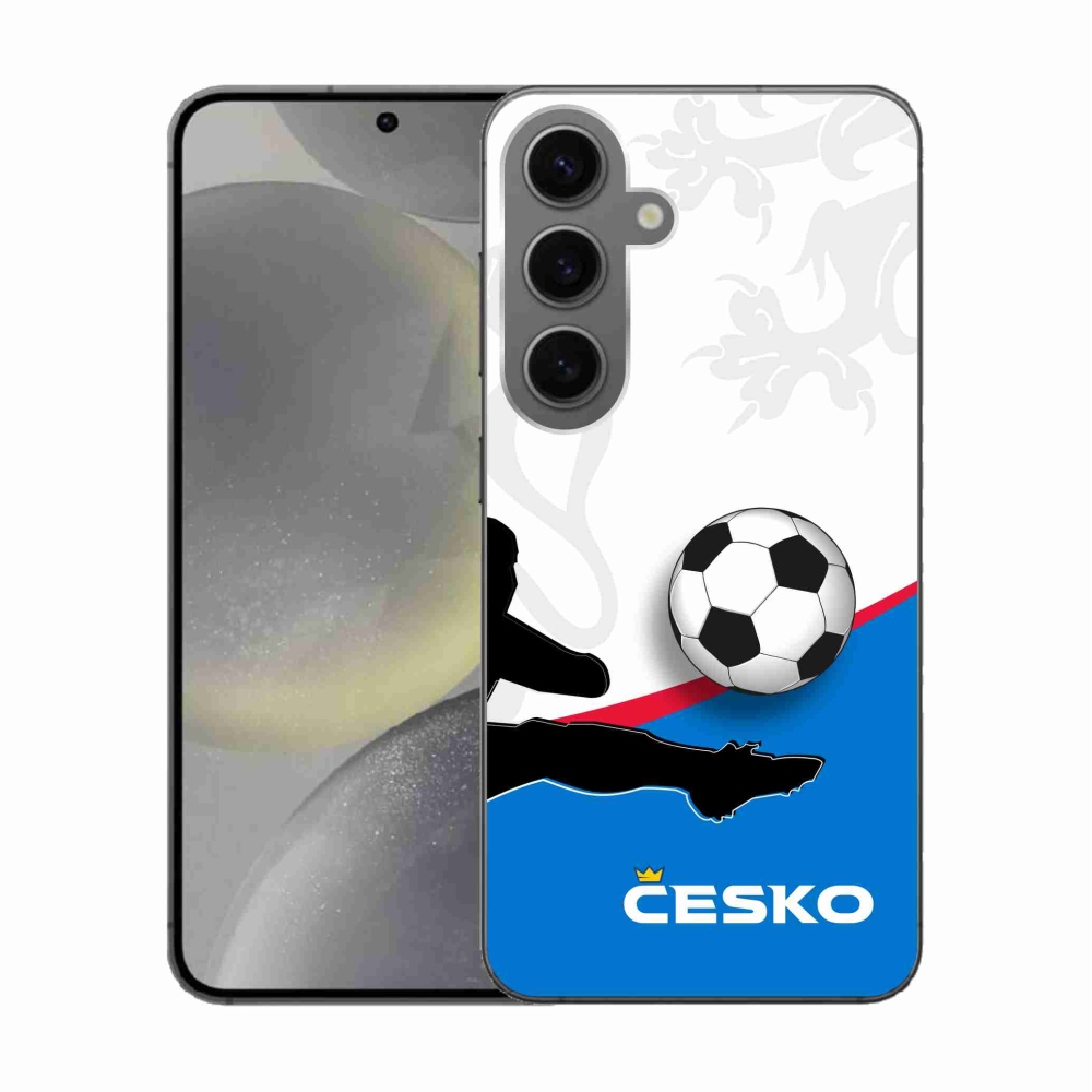 Gelový kryt mmCase na Samsung Galaxy S24 - fotbal Česko 3
