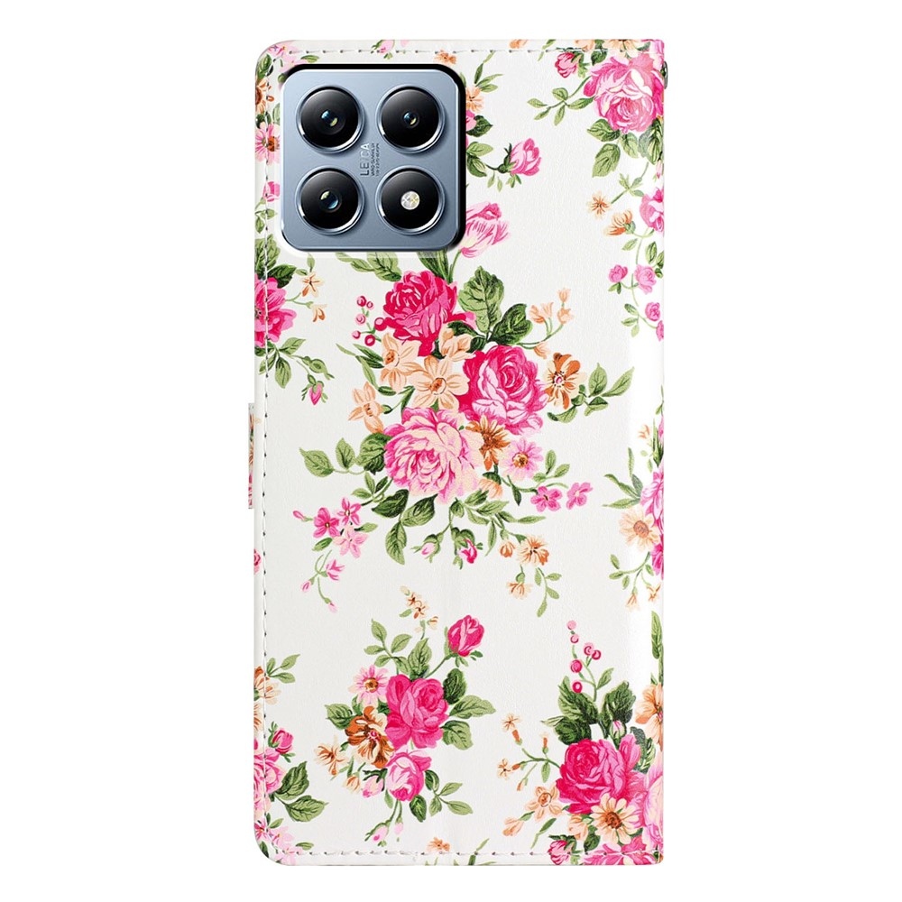 Unique knížkové pouzdro na Xiaomi 15T Pro - červené květy