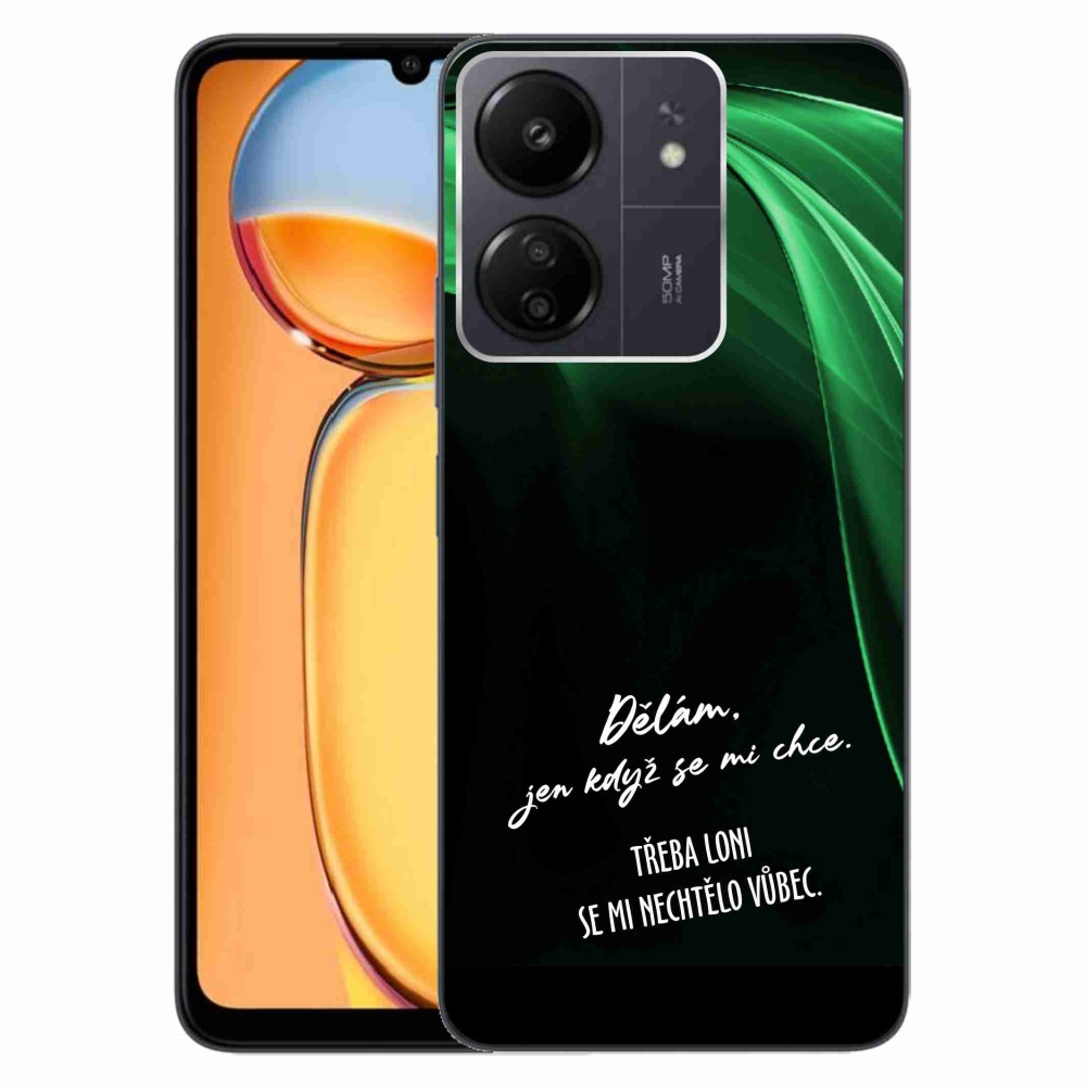 Gelový kryt mmCase na Xiaomi Poco C65/Redmi 13C - vtipný text 12 černé pozadí