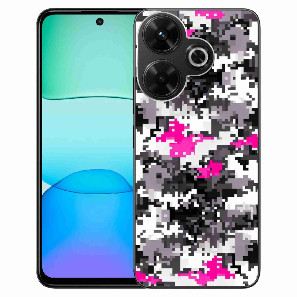 Gelový kryt mmCase na Xiaomi Redmi 13 4G/Poco M6 4G - maskáčový vzor 4