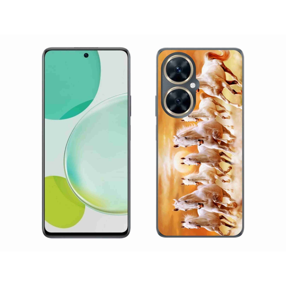 Gelový obal mmCase na Huawei Nova 11i - koně 2