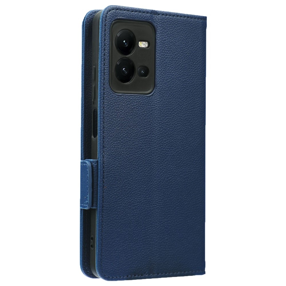 Wallet knížkové pouzdro na Vivo X80 Lite - tmavěmodré