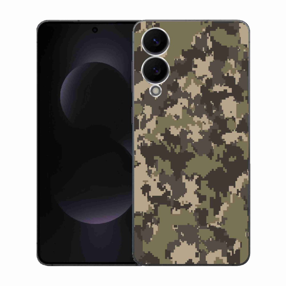 Gelový kryt mmCase na Samsung Galaxy S25 Edge - maskáčový vzor 12