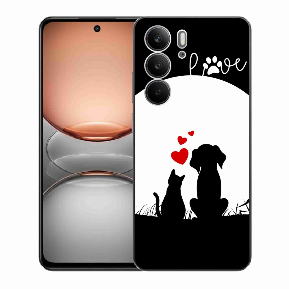 Gelový kryt mmCase na Realme C75 - zvířecí láska