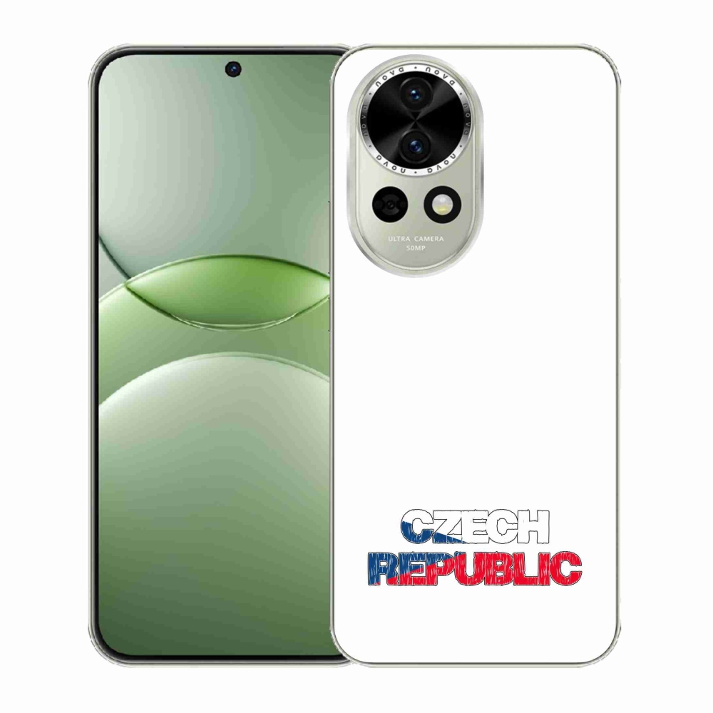 Gelový kryt mmCase na Huawei Nova 13 5G - Czech Republic bílé pozadí