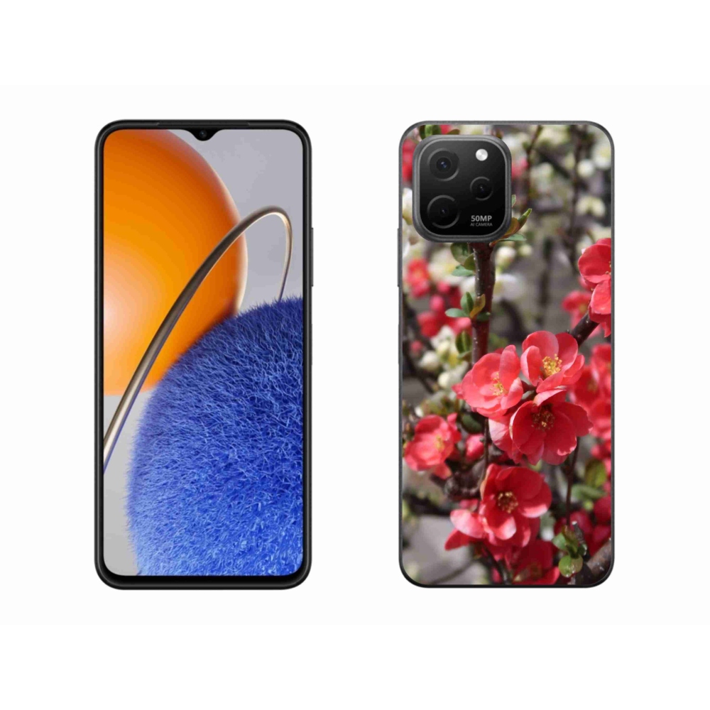 Gelový kryt mmCase na Huawei Nova Y61 - červené květy