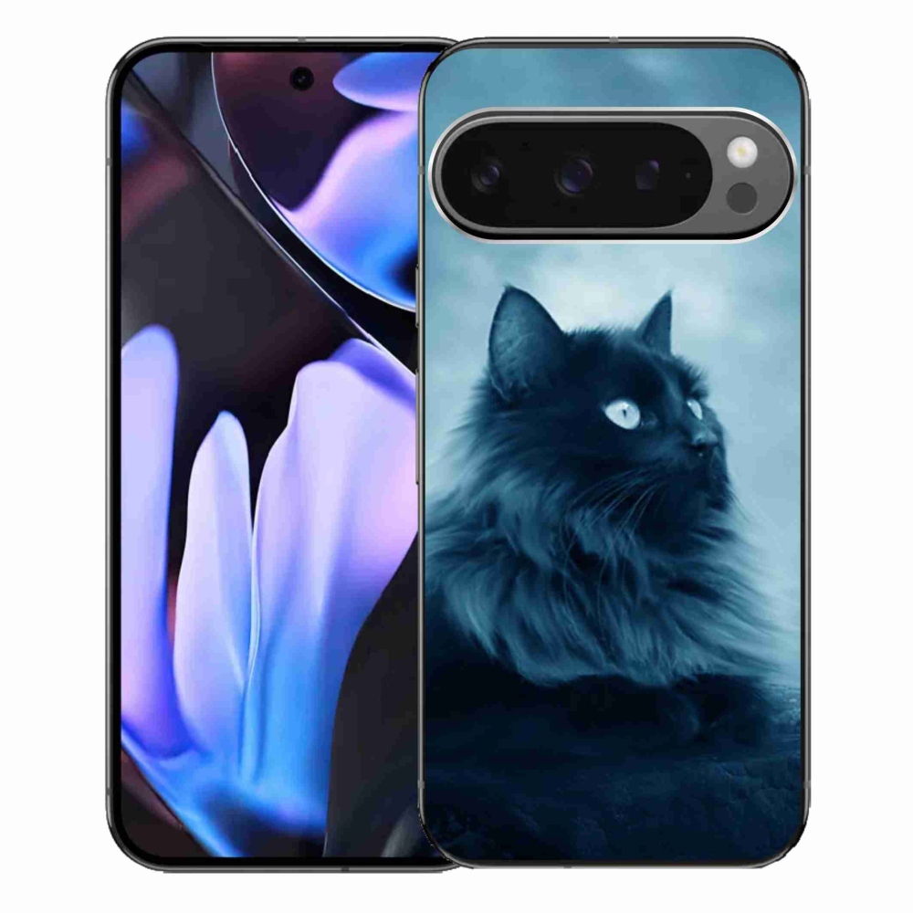 Gelový obal mmCase na Google Pixel 9 Pro XL - černá kočka 1