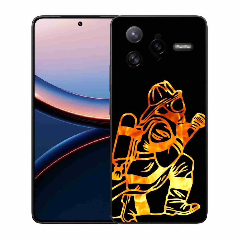 Gelový kryt mmCase na Xiaomi Poco F7 Ultra - hasič 1