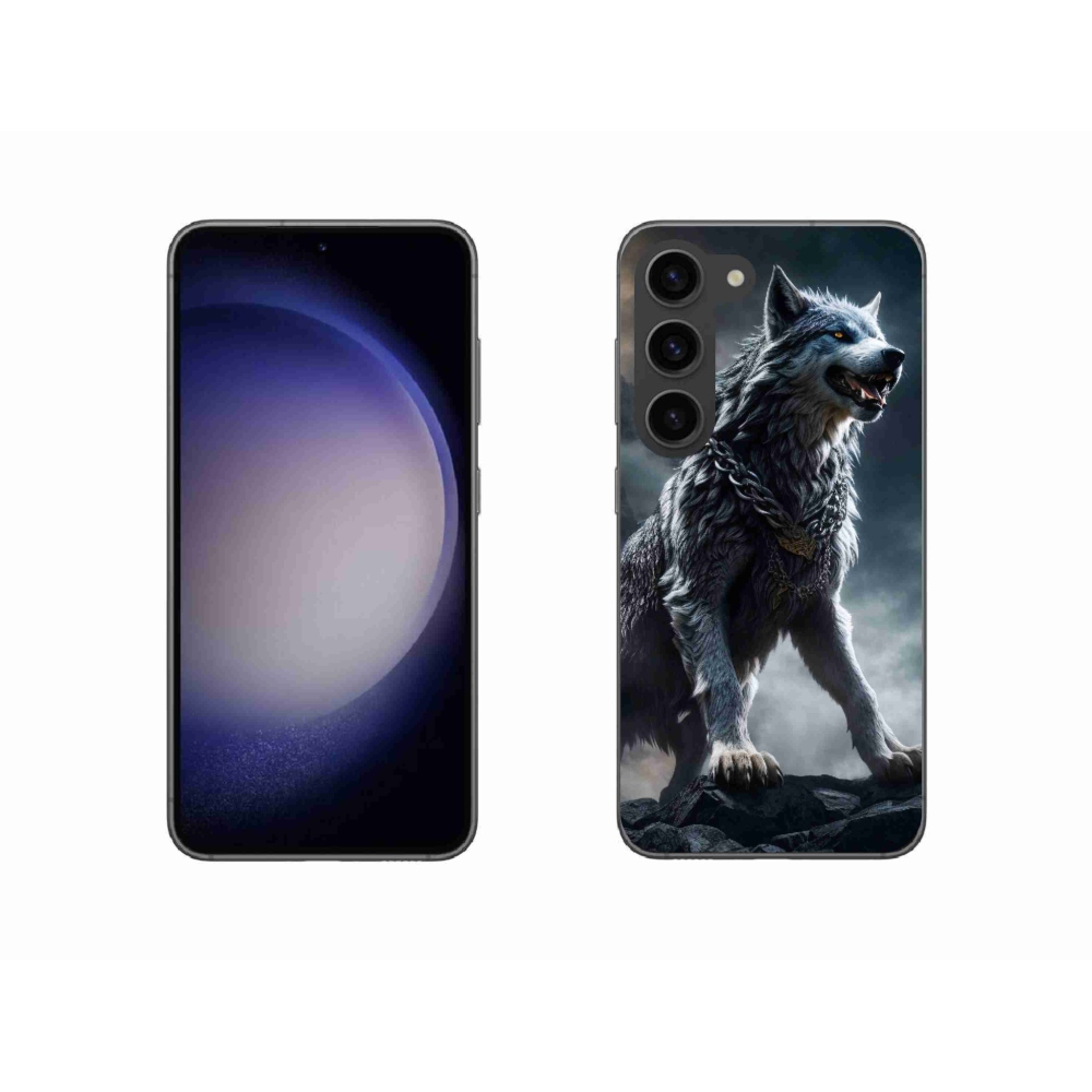 Gelový kryt mmCase na Samsung Galaxy S23 5G - vlk 1