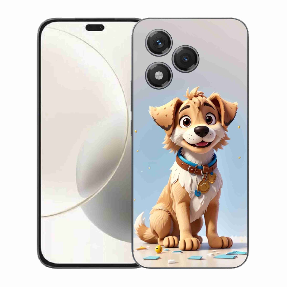 Gelový kryt mmCase na Honor 400 Lite - kreslené štěně