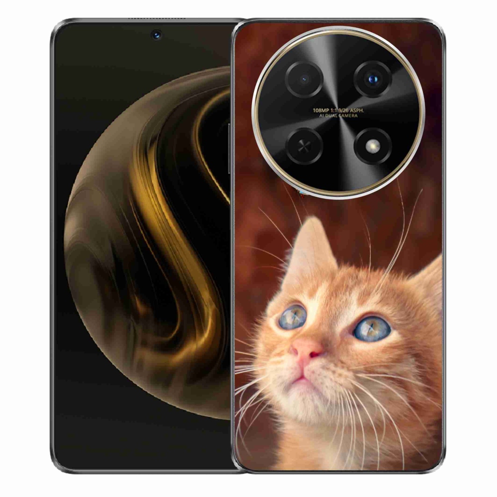 Gelový kryt mmCase na Huawei Nova 12i - motýl a kotě