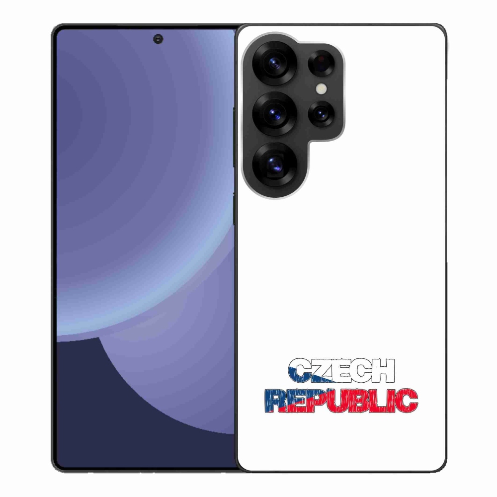 Gelový kryt mmCase na Samsung Galaxy S25 Ultra - Czech Republic bílé pozadí