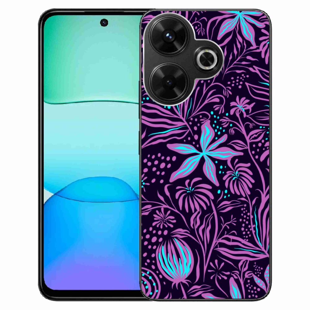 Gelový kryt mmCase na Xiaomi Redmi 13 4G/Poco M6 4G - květiny 2