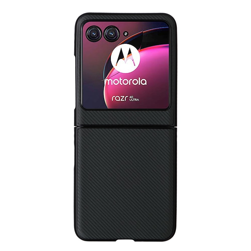 Textury plastový kryt s umělou kůží na Motorola Razr 40 Ultra 5G - zelený