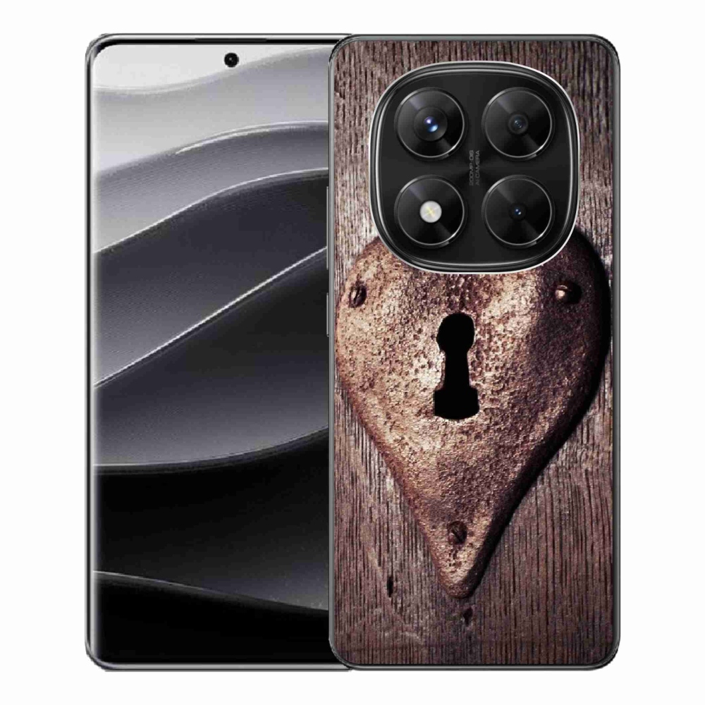 Gelový kryt mmCase na Xiaomi Redmi Note 14 Pro 5G/Poco X7 5G - zámek ve tvaru srdce