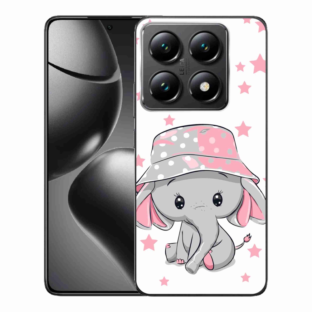 Gelový kryt mmCase na Xiaomi 14T Pro - růžový slon