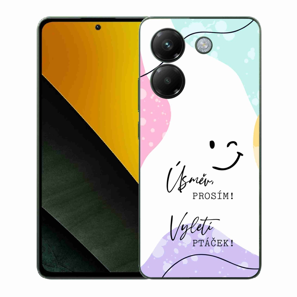 Gelový kryt mmCase na Xiaomi Poco M7 Pro 5G - vtipný text 4 bílé pozadí