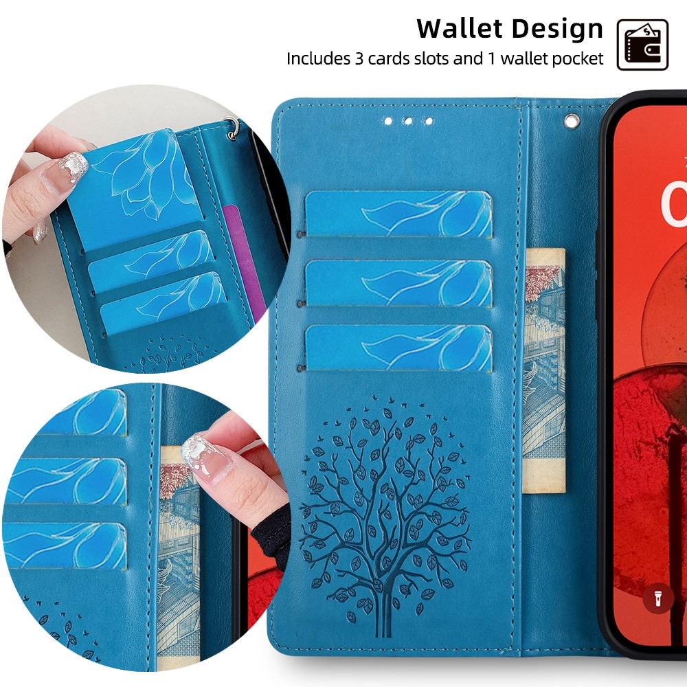 Tree knížkové pouzdro na Huawei Nova 12i - modré