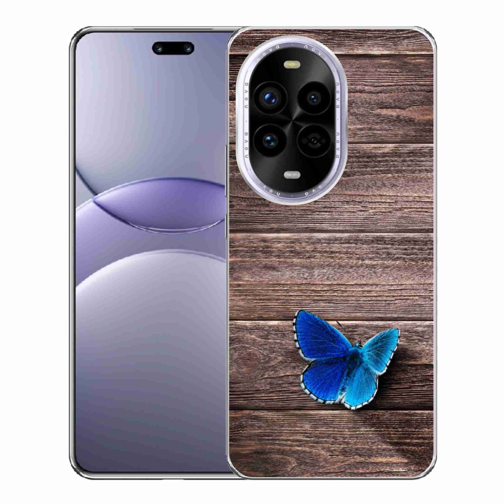 Gelový kryt mmCase na Huawei Nova 13 Pro 5G - modrý motýl 1