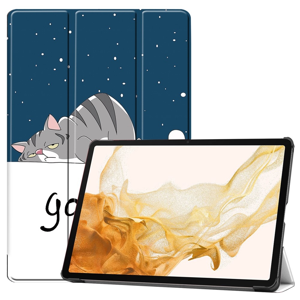 Print chytré zavírací pouzdro na Samsung Galaxy Tab S9+/Tab S10+ - kočka