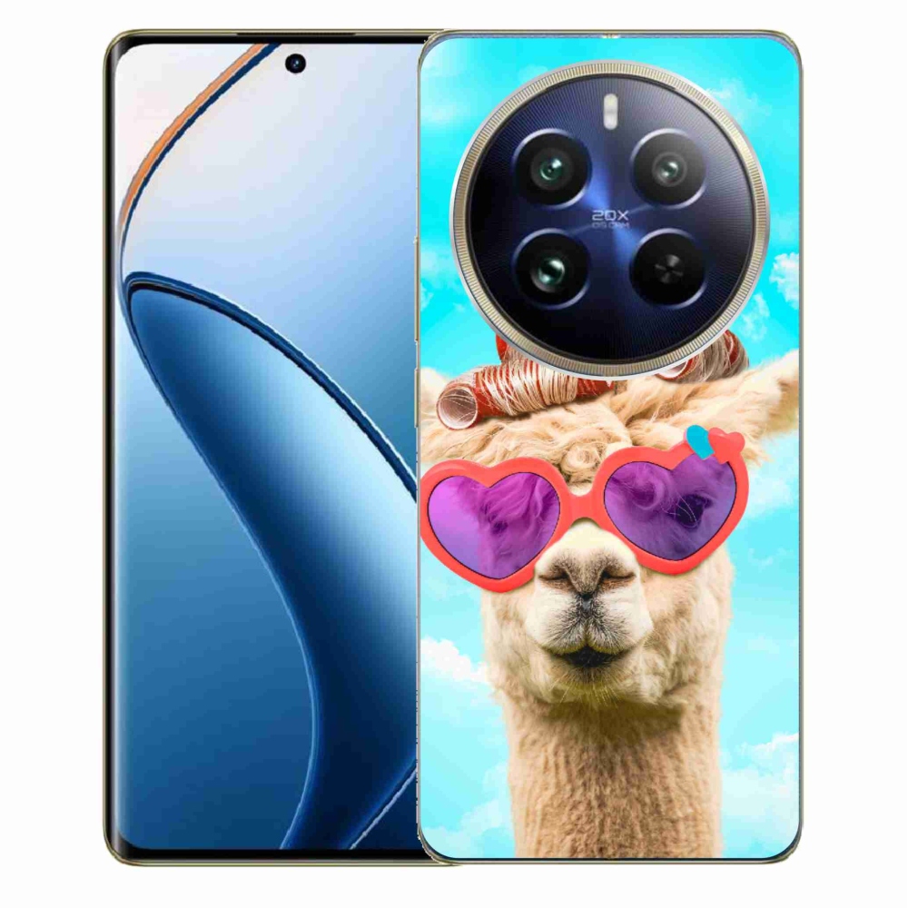 Gelový kryt mmCase na Realme 12 Pro 5G/12 Pro+ 5G - lama s brýlemi