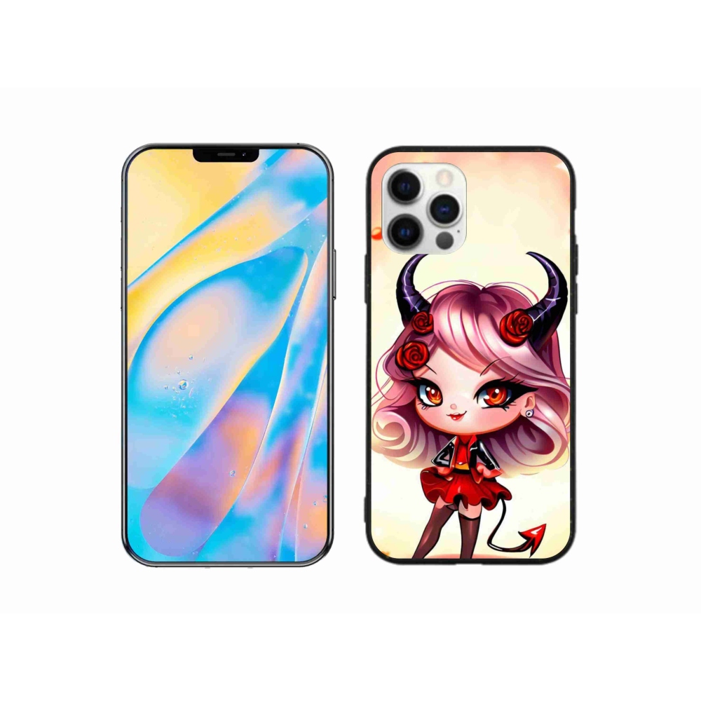 Gelový kryt mmCase na iPhone 12 Pro - kreslená čertice