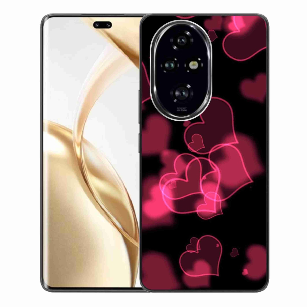 Gelový kryt mmCase na Honor 200 Pro 5G - červená srdíčka