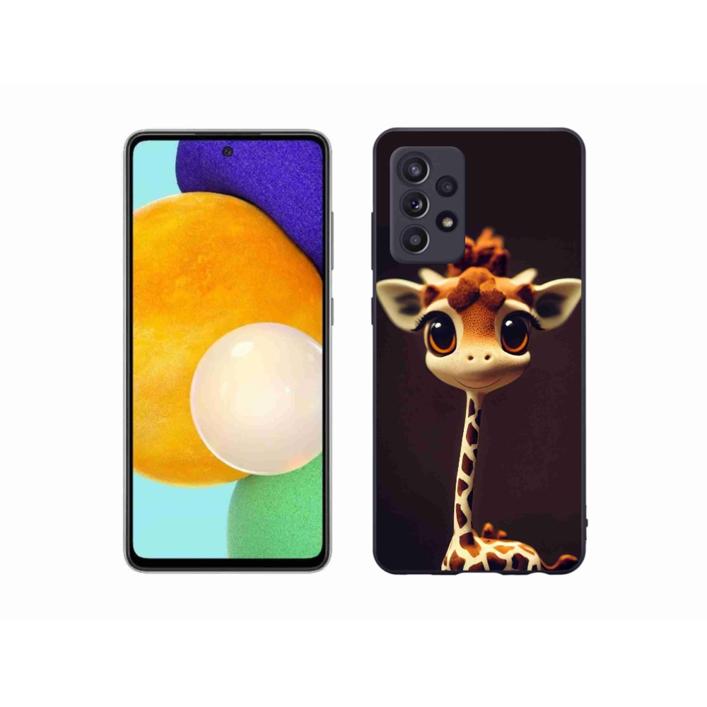 Gelový kryt mmCase na Samsung Galaxy A52s 5G - malá žirafa