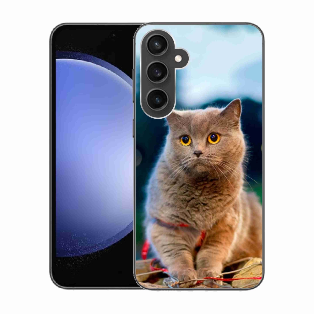 Gelový kryt mmCase na Samsung Galaxy S23 FE - britská modrá 2